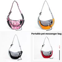 Wholesale pet backpack Puppy Carrier S L Outdoor Travel Dog Shoulder Bag Mesh Oxford Single Comfort Sling Handbag Tote Pouch