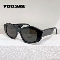 Wholesale Sunglasses YOOSKE Brand Vintage Irregular Women Fahsion Cat Eye Sun Glasses Men Trendy Hip hop Eyewear Wide Leg Design UV400
