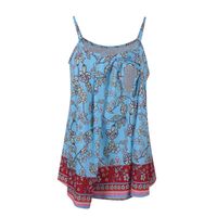 Wholesale Women s Tanks Camis Ethnic style Summer Camisole Pregnant Women Floral Printing Sling Casual Top Vintage Plus Size Loose Tank