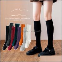 Wholesale Mens Socks Underwear Apparel Women Non Slip High Long Stockings Jk Uniforms Sports Solid Warm Thigh For Girls Ladies Fashion College Style D