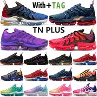 Wholesale 2021 Top Quality Cushion Og Tn Plus Mens Women Running Shoes Midnight Navy Gradients Blue Usa Coquettish Purple Pastel Sneakers Trainers