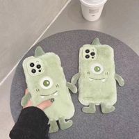 Wholesale Plush cute single eye baby phone case for use iphone Pro Max plus iphone X XR XS Max