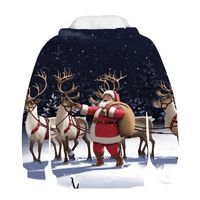 Wholesale 2020 autumn winter children s clothing Christmas tree hooded for boys and girls D digital printed sweater