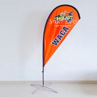 Wholesale 2 m Outdoor Teardrop Flag Banner Fly Banners with Single or Double Printing Graphic Portable Carry Bag