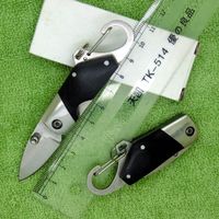 Wholesale Mini Knife Portable Nylon Resin Handle Stainless Steel Blade Folding Knife Keychain Fruit Legal Self Defense