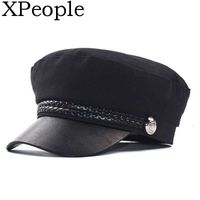 Wholesale XPeople Newsboy Cap for Women Spring Autumn Thin Cotton Linen Gatsby Visor Hat Q0703