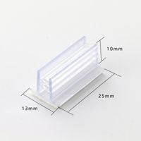 Wholesale Price Tag Table Holders Adhesive Backing Tooth like Label Gripper Flush Mount Clip Wall Shelf Talker Rack Flag Label Card Sign
