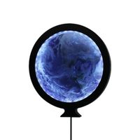 Wholesale Mirrors cm Moon Mirror Lamp Halloween Wall Decor Moonlight Bedside Mounted Makeup With Light Home Night
