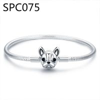 Wholesale With Box SPC4 High Quality Silver Color Basic Snake Chain Magnet Clasp For Charm Bracelet Beads Jewelry Making Dz Bracelets