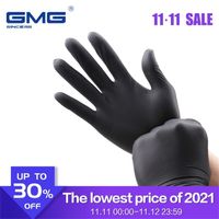 Wholesale Nitrile Gloves Black Food Grade Waterproof Allergy Free Disposable Work Safety Mechanic Glove