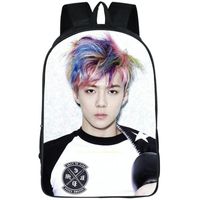 Wholesale Backpack Oh SeHun EXO Daypack Se Hun Star Schoolbag Music Style Rucksack Satchel School Bag Po Day Pack