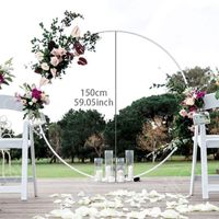 Wholesale Party Decoration cm Round Balloon Arch Holder Bow Of Circle Wreath Stand Wedding Birthday Decor Baby Shower Background