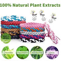 Wholesale Anti mosquito Wrist Bracelet Mosquito Repellent Wristband DIY PU Leather Bangle Ropes Braid Insect Repellent Band Pest Control Bug Unisex Protection summer A5904