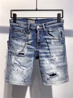 Wholesale D2 SS20 Top Quality Brand Designer Men Denim Short jeans Embroidery Pants Fashion Holes Trousers Italy Size WIB