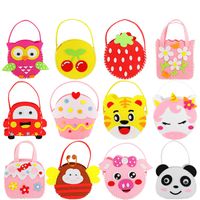 Wholesale Cloth carried bag non woven children toy manual DIY paste production material bags child hand sewing