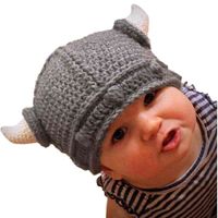 Wholesale Wholale Funny Cute Knitted Beanie Ox Horn Hat Adults Children Kids Imitate Animal For Gift Travel Cosplay
