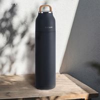 Wholesale Water Bottles ML Stainless Steel Vacuum Flask Portable Large Capacity Handy Cup Thermal Bottle Pot Build in Lid Outdoor Travel Mug