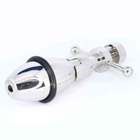 Wholesale NXY Anal sex toys BDSM Anal Plug Butt Stainless Steel With Lock Expanding Ass lock Big plug Trainer CBT Sex Toys