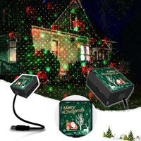 Wholesale Christmas Decorations Snowflake Laser Light Snowfall Projector Move Snow Outdoor Indoor Garden Projection Lights Decor