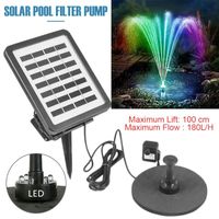 Wholesale Solar Fountain Pump W Solar Back Up Battery Powered With Nozzles For Bird Bath Pond Patio Pool Garden Decorations