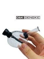 Wholesale D K mini bong small glass bong water pipe Hookah for smoking Exclusive pocket size metal downstem mm