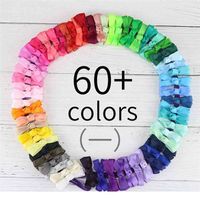 Wholesale Baby Girl Hairbands Children Candy Color Bowknot Barrettes Headbands Kids Girl s Hair Bows One Word Clips Headdress Accessories G4EMFW8