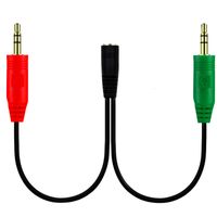 Wholesale Jack Microphone Headphone Aux Splitter Audio Cable Extension Male To Female Cables For Computer Notebook MP3