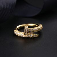 Wholesale Nail Ring Men s Band Rings Classic Luxury Designer Jewelry Women Titanium Steel Alloy Gold Plated Gold Silver Rose Never Fade Not Allergic