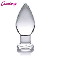 Wholesale Nxy Sex Anal Toys Crystal Glass Plug Large Butt Bullet Dildo Toys for Men Women Adult Products Couples Lover Games inches