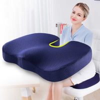 Wholesale U Shaped Travel Seat Cushion Coccyx Orthopedic Massage Chair Cushion Car Office Memory Foam Pillow Support Sciatica Pain Relief