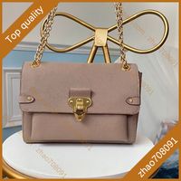 Wholesale 5A Top quality genuine leather cross body bags lady The chain package women canvas shoulder bag fashionable joker bagss with box B004