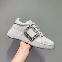 Wholesale Top Quality Women Designers Casual Shoes Leather shiny Crystal Sneaker Fashion Womens wedge platform shoe Trainer Sprot Sneakers With box