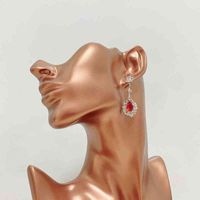 Wholesale 2022 Korean Wedding Fashion Jewelry Accsori Statement Geometric Bridal Pearl Long Tassel Drop Dangle Earrings HUBMEL SV
