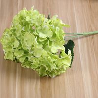 Wholesale Christmas Decorations Heads Artificial Hydrangea Silk Flowers With Stems For Wedding Home Party Shop Baby Shower Decor