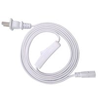 Wholesale T8 Extension Cord Switch T5 LED Tube Wire ft ft ft ft wire connector For Shop Light Power Cable With US Plug
