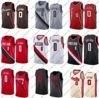 Wholesale 100 Stitched Damien Lillard Jersey Green White Black Blue Red City Sleeveless Wear And Shorts Men Basketball Jerseys Breathable