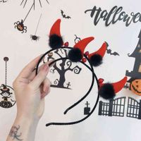 Wholesale Halloween headband pumpkin jewelry female funny hairpin net red new hair accessories