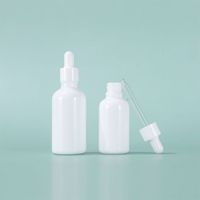 Wholesale Glass Essential Oil Bottles Empty Eye Dropper Perfume Cosmetic E Liquid White Porcelain Container ML ML ML ML ML