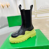 Wholesale Autumn winter Knight Long boots fashion womens black Soft cowhide Elastic belt designer Tall boot Leather lady platform shoe Thick soled women shoes size