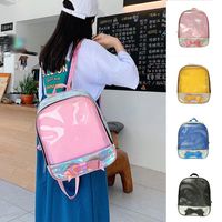 Wholesale Backpack Mini Clear Lightweight Transparent See Through Bowknot Satchel Women Kids Girls Bag For College Work Travel Bags