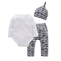 Wholesale Clothing Sets Born Baby Boy Set Spring Mommy s Man Bodysuit Pants Hat Infant Babe Kids Clothes Outfit B3