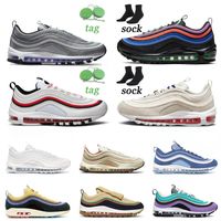 Wholesale Top Quality Running Shoes s Melon Tint Barely Atomic Pink Silver Bullet Golf NRG Celestial Gold Light Blue Pull Tab Obsidian White Women Men Sneakers Trainers
