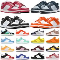 Wholesale Chunky Dunky men casual shoes sneakers low Grey Fog o Pink White Black Syracuse UNC Coast Georgetown Cherry mens womens trainers Outdoor Jogging Walking
