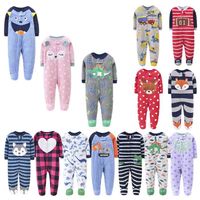 Wholesale polar fleece clothes baby winter romper cover all jumpsuits born boys clothing girl fall toddler M
