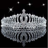 Wholesale Chic Crown Rhinestone Inlaid Princess Hair Clip Hairband Bridal Wedding Headwear Accessories