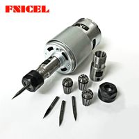 Wholesale 775 dc v rpm ball bearing spindle motor with er11 extension rod carving knife for cnc router machine