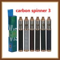 Wholesale Carbon Vision Spinner III Battery Fiber mAh Variable Voltage Bottom VV Vape Pen Battery For Ego CE4 Vision Atomizer Tanka14