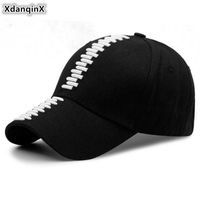 Wholesale XdanqinX Men s Cotton Baseball Cap Novelty Bullet Embroidered Brands Couple Hat Adjustable Size Women s Sports Caps Snapback Cap Q0703