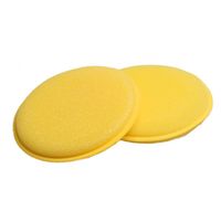 Wholesale Car Sponge Waxing Polish Wax Applicator Pads For Vehicle Glass Cleaning Yellow