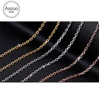 Wholesale Aazuo Genuine K White Yellow Rose Gold Link Chain cm Inches Au750 Cost Price Necklace Wendding Party Gift For Women Chains